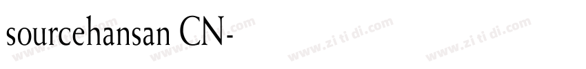 sourcehansan CN字体转换